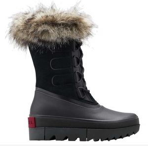 SOREL Joan of Arctic Next Boot Snow Black Leather Womens Shoe Size 6
